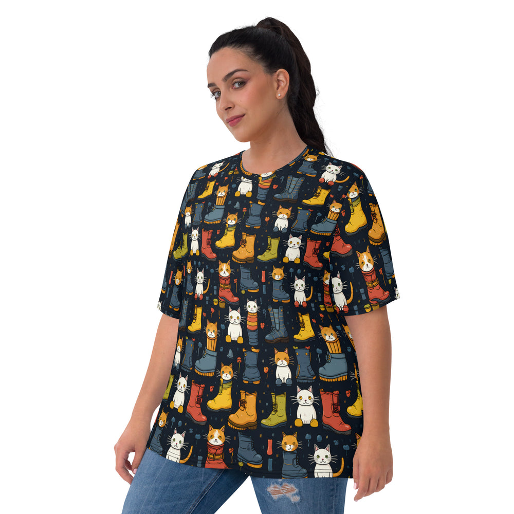 Boots 'n' Cats Recycled Women's Cut T-shirt