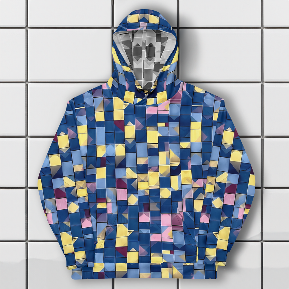 Mosaic Matrix Recycled Unisex Pullover Hoodie