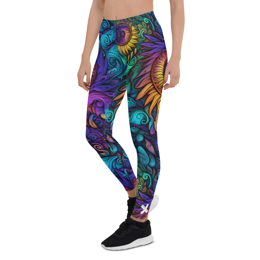 Aztec Sunflowers Leggings