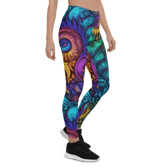 Aztec Sunflowers Leggings