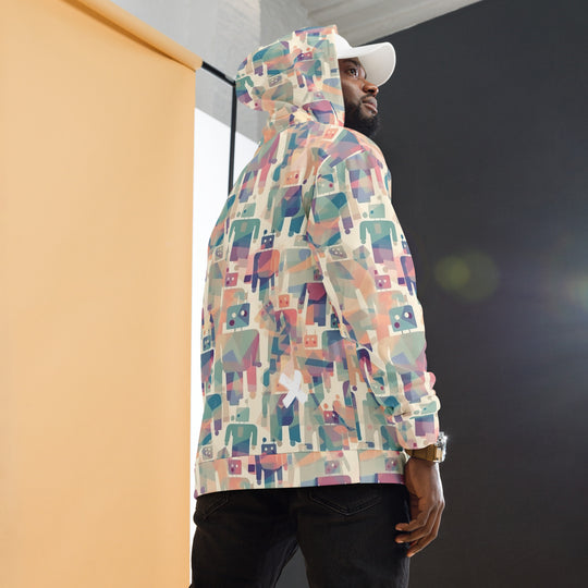 Cubist Android Recycled Unisex Pullover Hoodie