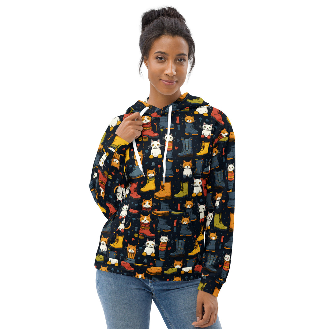 Boots 'n' Cats Unisex Pullover Hoodie