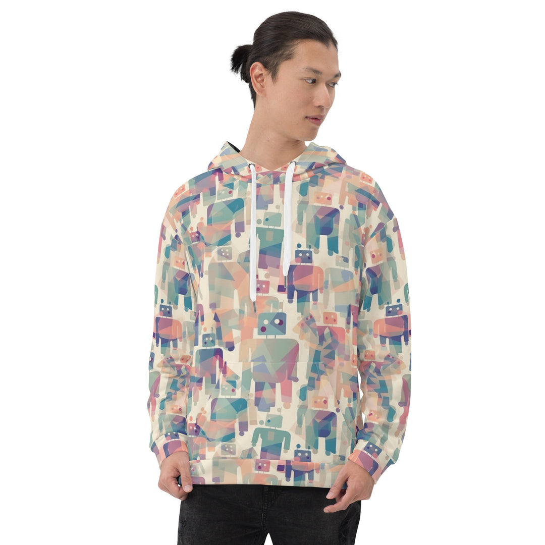 Cubist Android Recycled Unisex Pullover Hoodie