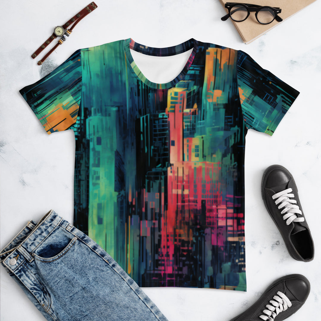 Sfumato Skyscrapers Recycled Women's Cut T-shirt