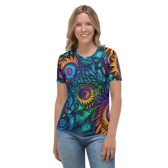 Aztec Sunflower Recycled Women's Cut T-shirt