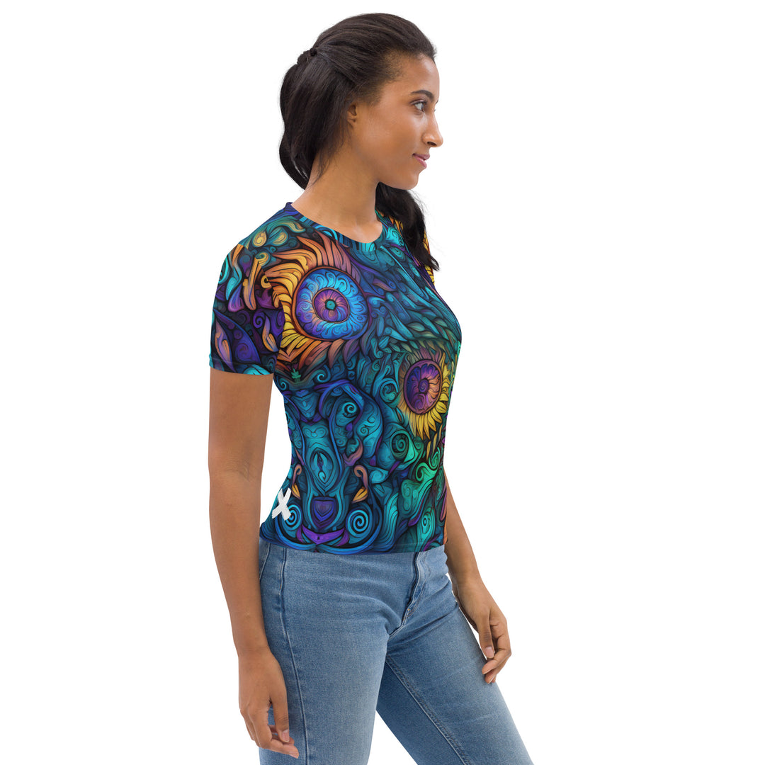 Aztec Sunflower Recycled Women's Cut T-shirt